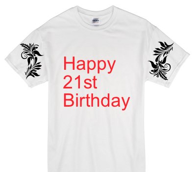Custom Gildan 100% Cotton White T-Shirt