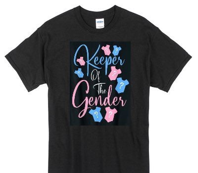 Custom Gildan 100% Cotton Black T-Shirt