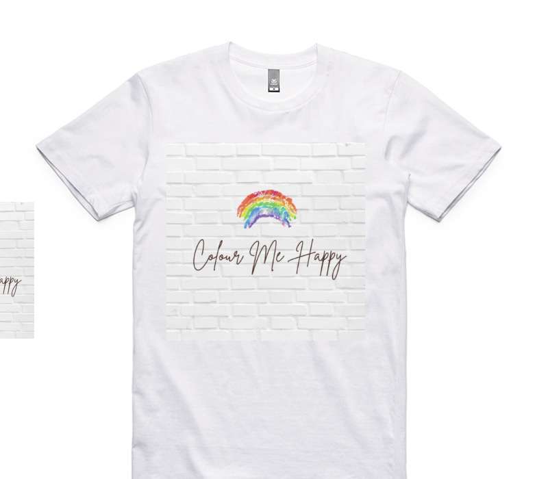 Custom AS Colour 100% Cotton White T-Shirt
