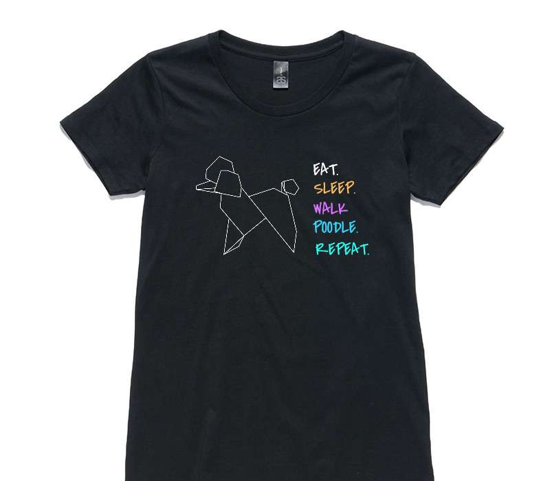 Custom Womens AS Colour 100% Cotton Black T-Shirt