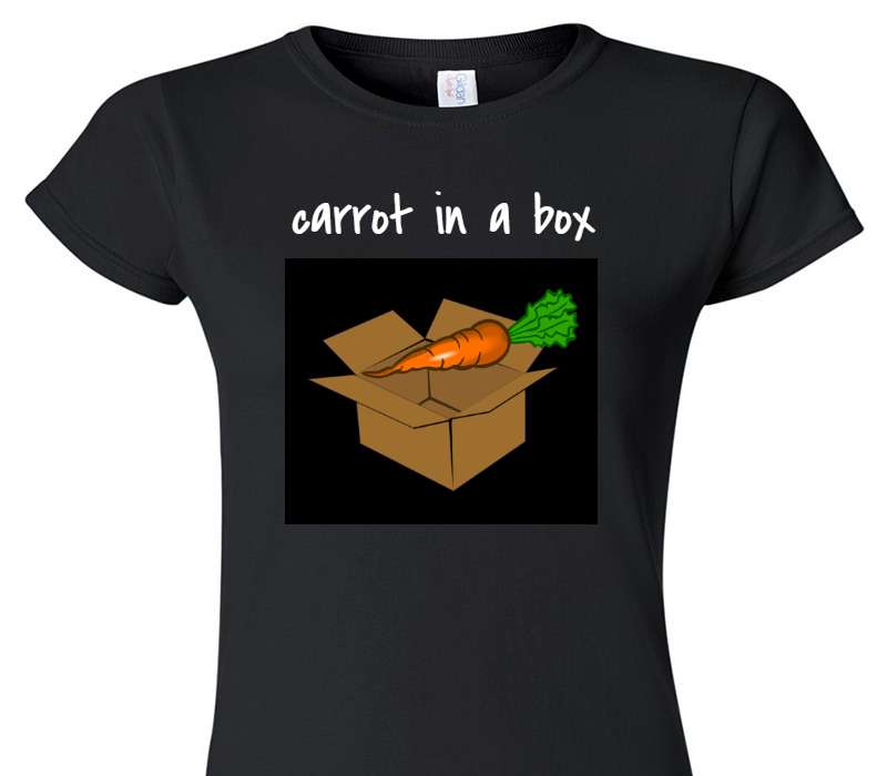 Custom Womens Soft Style 100% Cotton Black T-Shirt
