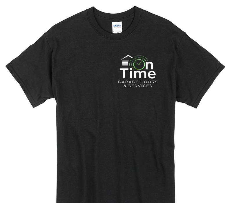 Custom Gildan 100% Cotton Black T-Shirt