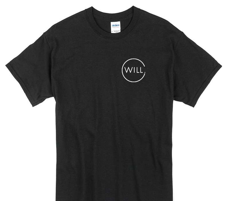 Custom Gildan 100% Cotton Black T-Shirt