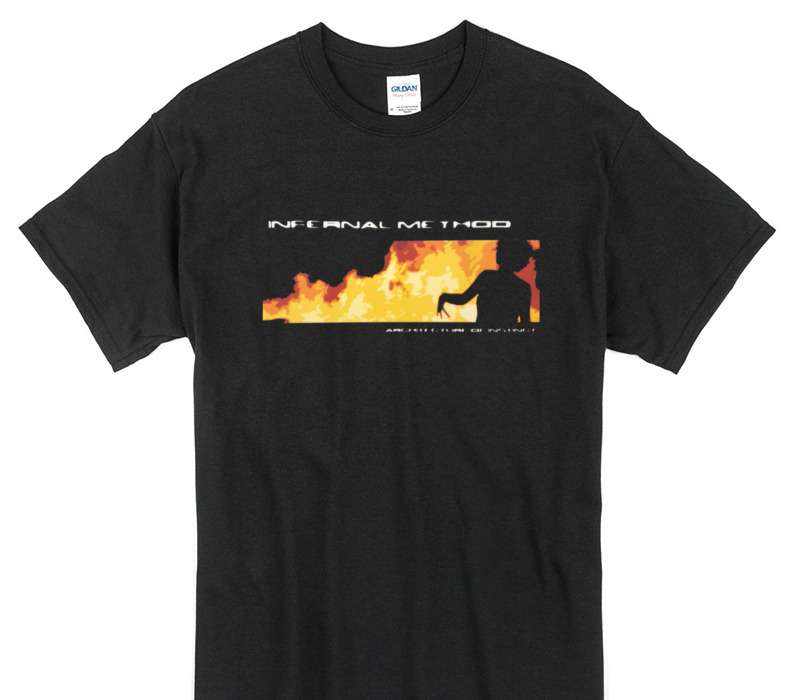 Custom Gildan 100% Cotton Black T-Shirt