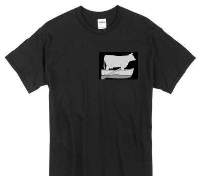 Custom Gildan 100% Cotton Black T-Shirt