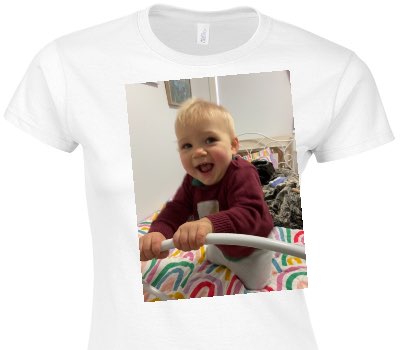 Custom Womens Soft Style 100% Cotton White T-Shirt