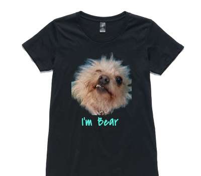 Custom Womens AS Colour 100% Cotton Black T-Shirt