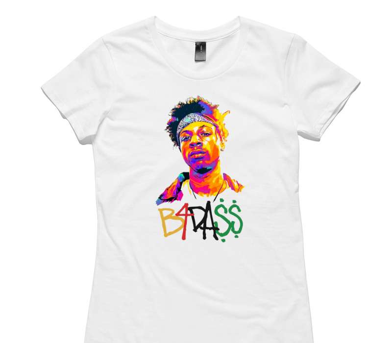 Custom Womens AS Colour 100% Cotton White T-Shirt
