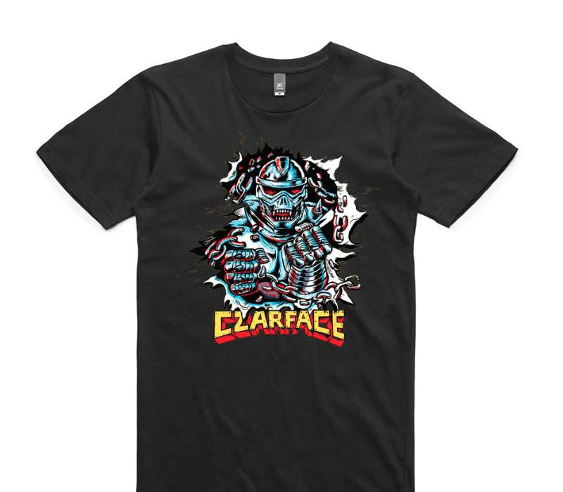 Custom AS Colour 100% Cotton Black T-Shirt