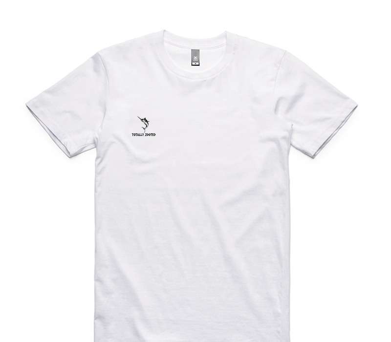 Custom AS Colour 100% Cotton White T-Shirt