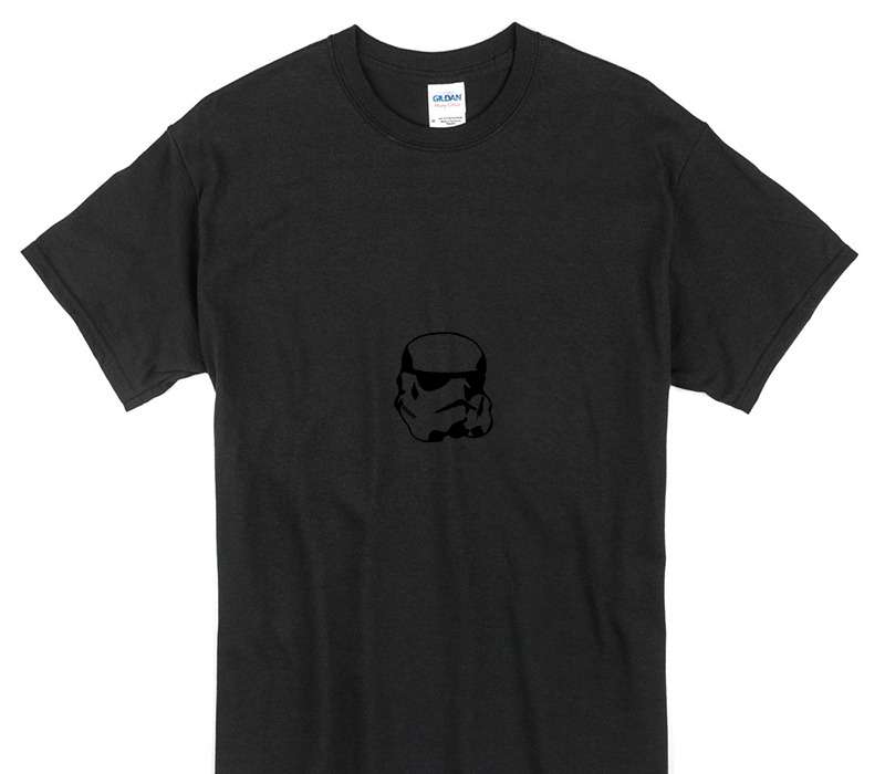 Custom Gildan 100% Cotton Black T-Shirt