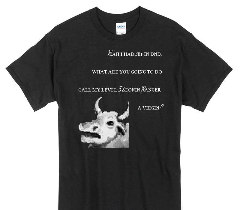 Custom Gildan 100% Cotton Black T-Shirt