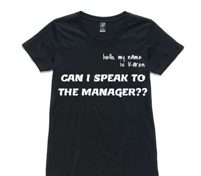 Custom Womens AS Colour 100% Cotton Black T-Shirt