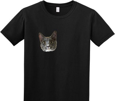 Custom Adult Soft Style 100% Cotton Black T-Shirt