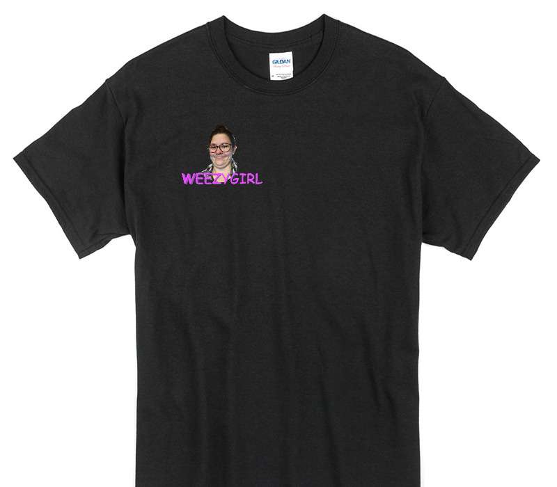 Custom Gildan 100% Cotton Black T-Shirt