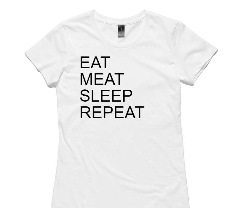 Custom Womens AS Colour 100% Cotton White T-Shirt