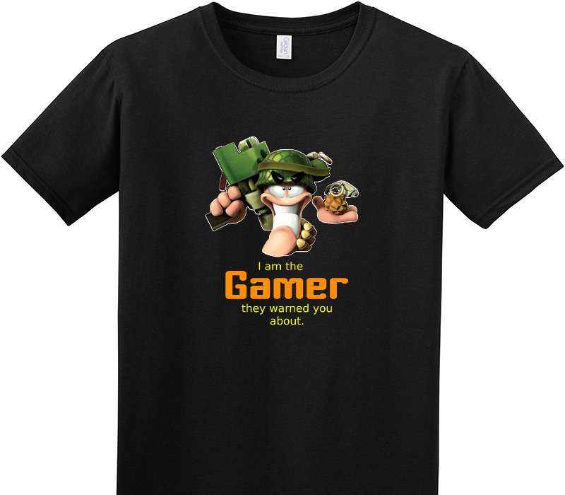 Custom Adult Soft Style 100% Cotton Black T-Shirt