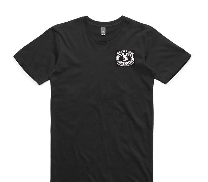 Custom AS Colour 100% Cotton Black T-Shirt
