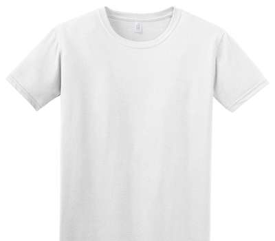 Custom Adult Soft Style 100% Cotton White T-Shirt