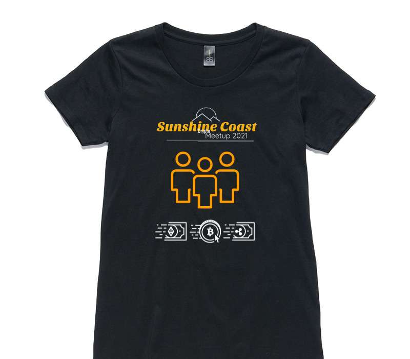 Custom Womens AS Colour 100% Cotton Black T-Shirt