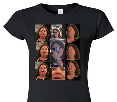 Custom Womens Soft Style 100% Cotton Black T-Shirt