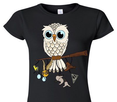 Custom Womens Soft Style 100% Cotton Black T-Shirt