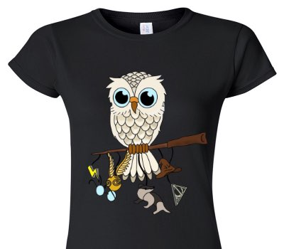 Custom Womens Soft Style 100% Cotton Black T-Shirt