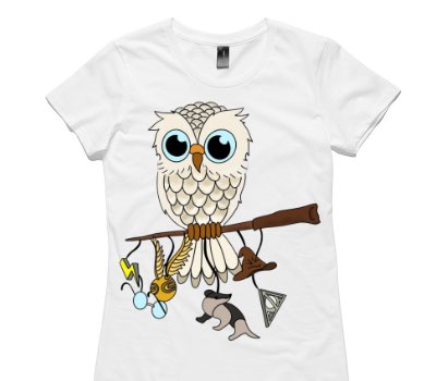 Custom Womens AS Colour 100% Cotton White T-Shirt