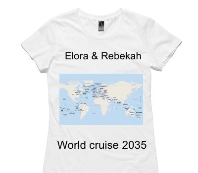 Custom Womens AS Colour 100% Cotton White T-Shirt