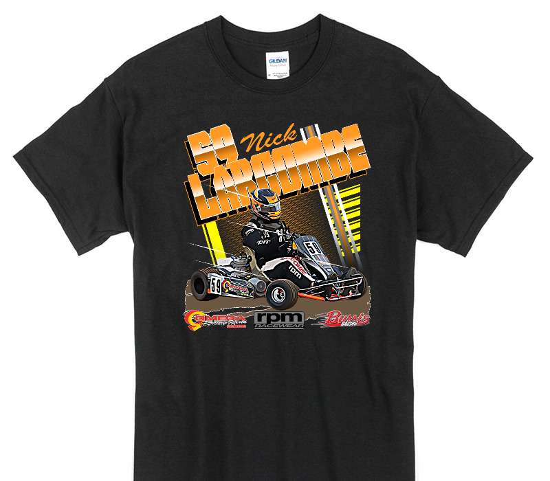 Custom Gildan 100% Cotton Black T-Shirt