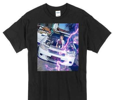 Custom Gildan 100% Cotton Black T-Shirt