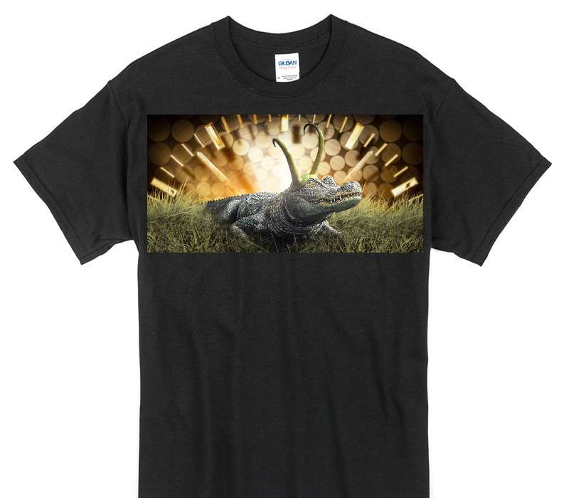 Custom Gildan 100% Cotton Black T-Shirt