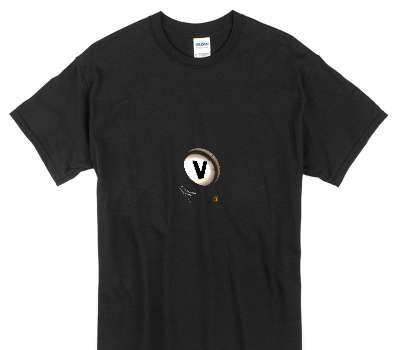 Custom Gildan 100% Cotton Black T-Shirt