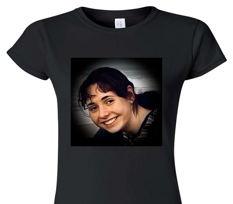 Custom Womens Soft Style 100% Cotton Black T-Shirt