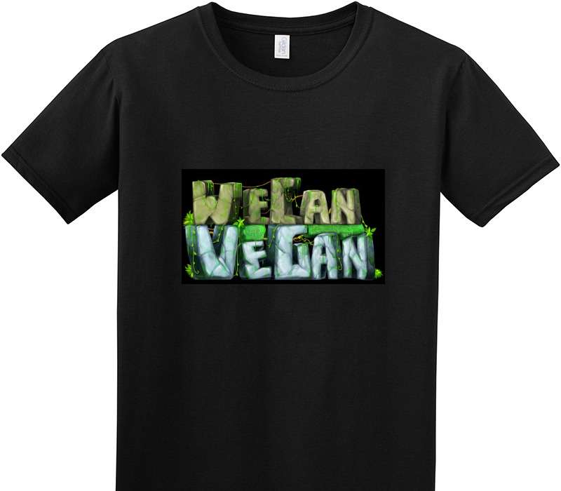 Custom Adult Soft Style 100% Cotton Black T-Shirt