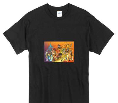 Custom Gildan 100% Cotton Black T-Shirt