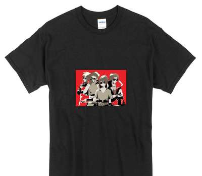 Custom Gildan 100% Cotton Black T-Shirt