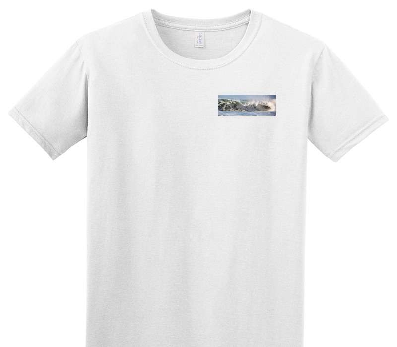 Custom Adult Soft Style 100% Cotton White T-Shirt