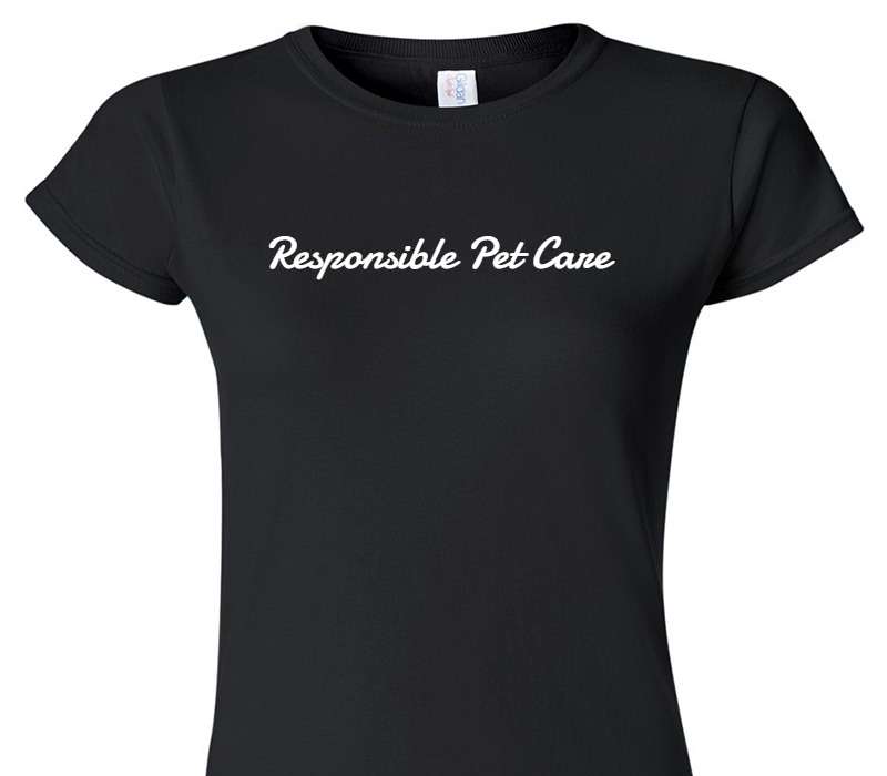 Custom Womens Soft Style 100% Cotton Black T-Shirt