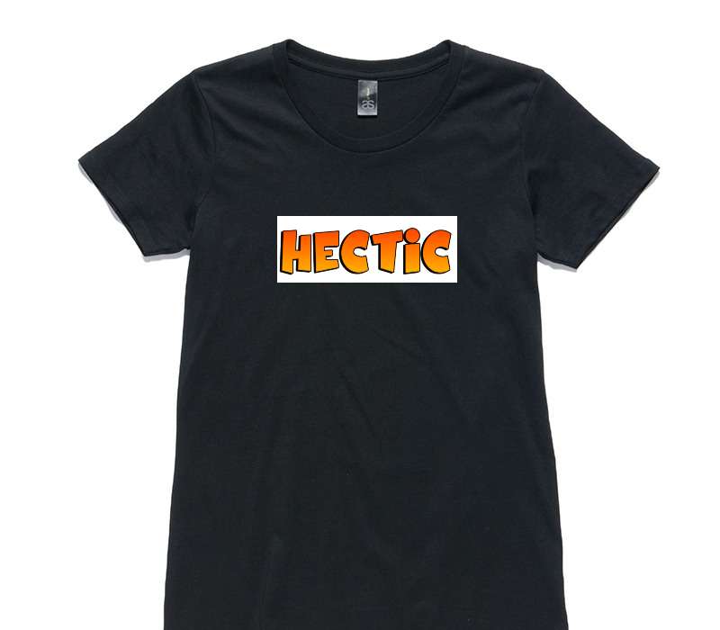 Custom Womens AS Colour 100% Cotton Black T-Shirt