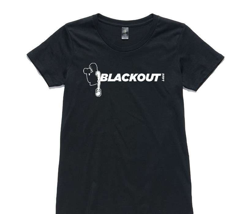 Custom Womens AS Colour 100% Cotton Black T-Shirt