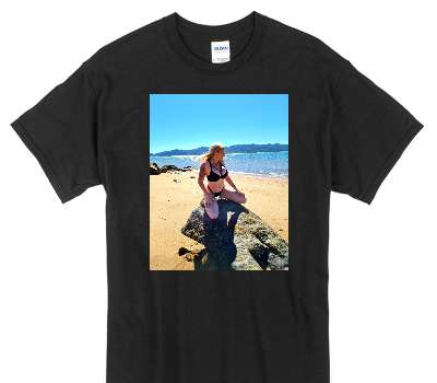 Custom Gildan 100% Cotton Black T-Shirt