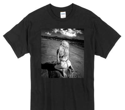 Custom Gildan 100% Cotton Black T-Shirt