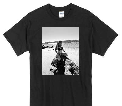 Custom Gildan 100% Cotton Black T-Shirt