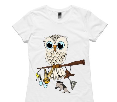 Custom Womens AS Colour 100% Cotton White T-Shirt