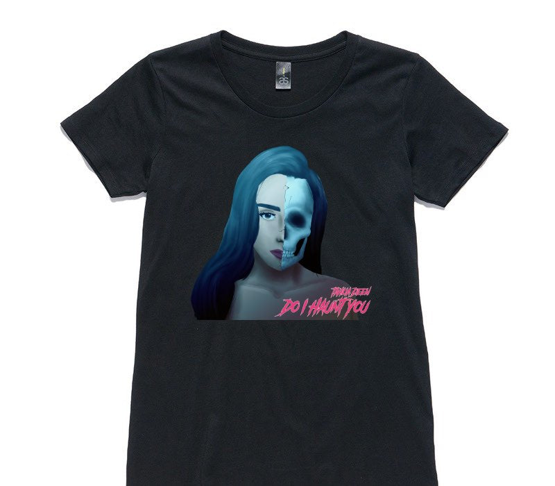 Custom Womens AS Colour 100% Cotton Black T-Shirt