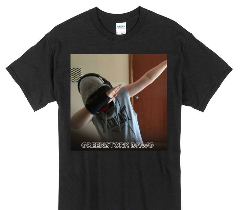 Custom Gildan 100% Cotton Black T-Shirt