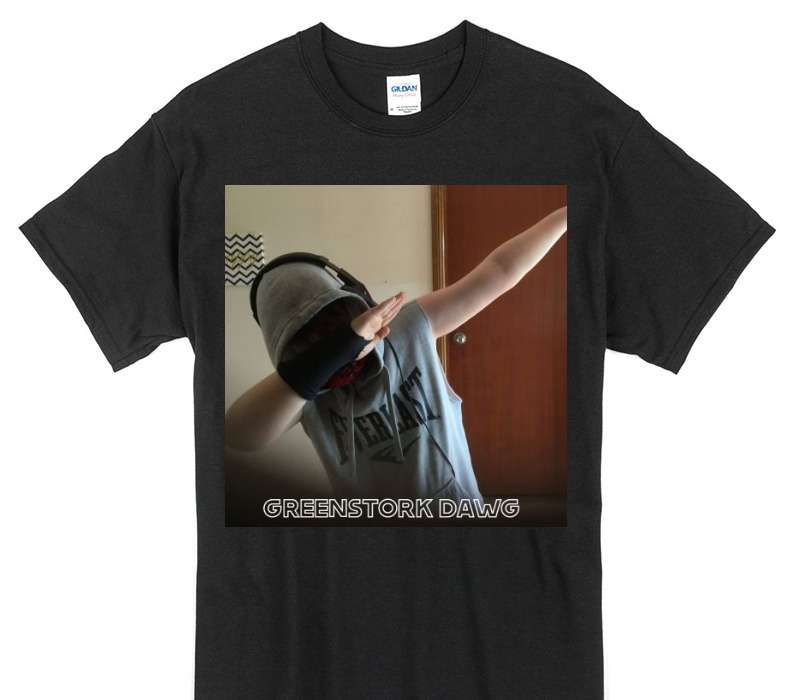 Custom Gildan 100% Cotton Black T-Shirt