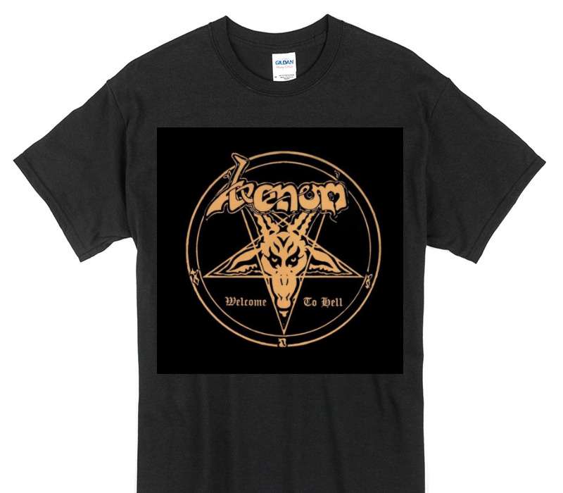 Custom Gildan 100% Cotton Black T-Shirt