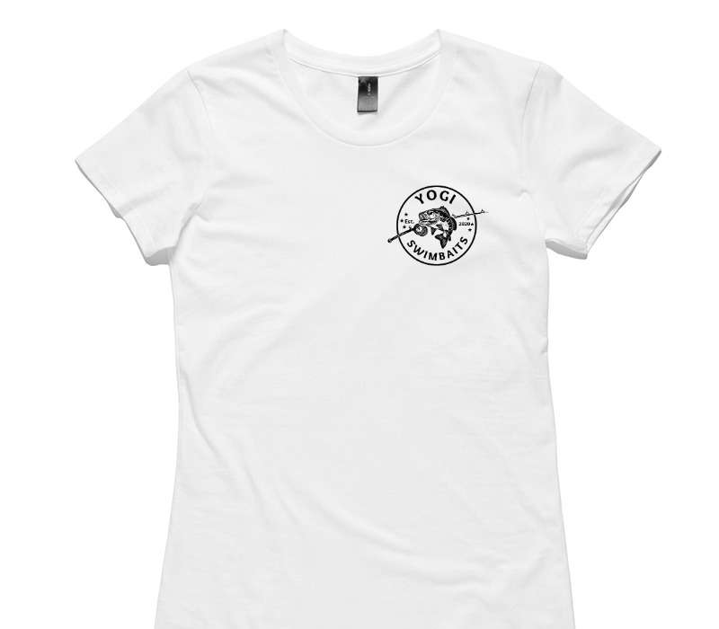 Custom Womens AS Colour 100% Cotton White T-Shirt